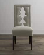 Image 2 of 3: Haute House Bailey Linen Chair