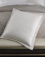 Image 1 of 3: Lili Alessandra Jackie Quilted European Pillow, 32"Sq.