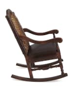Image 4 of 4: Old Hickory Tannery Jefferson Leather Rocking Chair