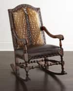 Image 1 of 4: Old Hickory Tannery Jefferson Leather Rocking Chair