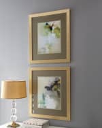 Image 5 of 6: Two "Overjoyed" Abstract Giclee on Canvas Wall Art Set