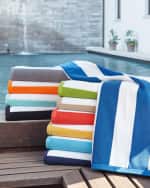 Image 4 of 4: Kassatex Cabana Stripe Beach Towel