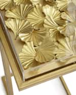 Image 4 of 5: Tommy Mitchell Gilded Gingko Cocktail Table