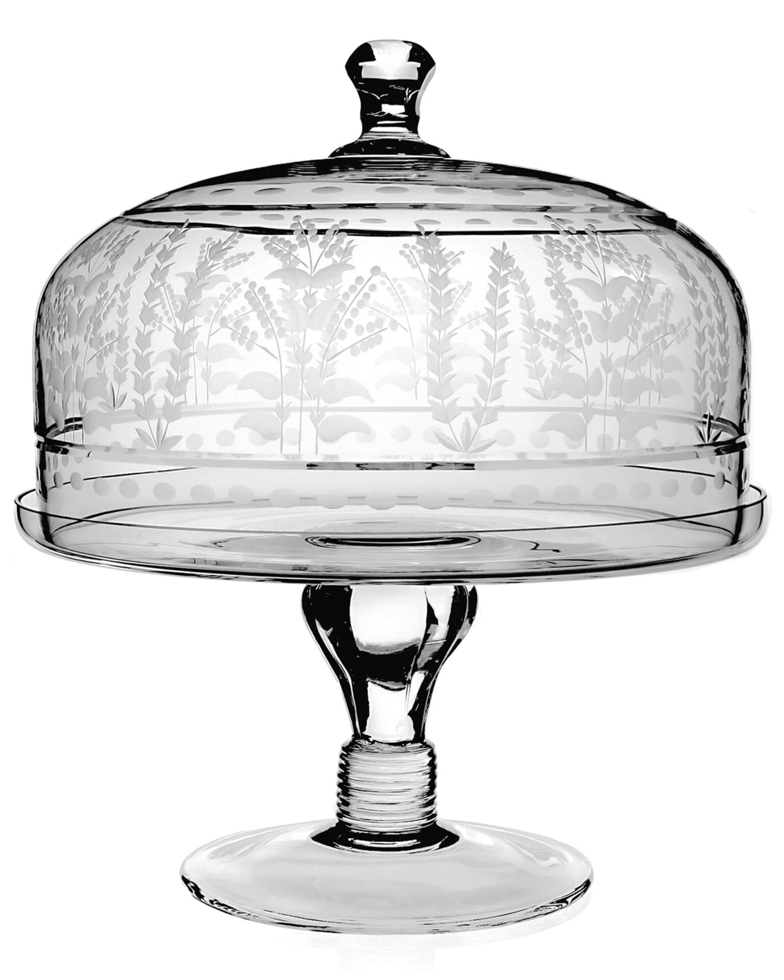 Crystal glass cake stand discount