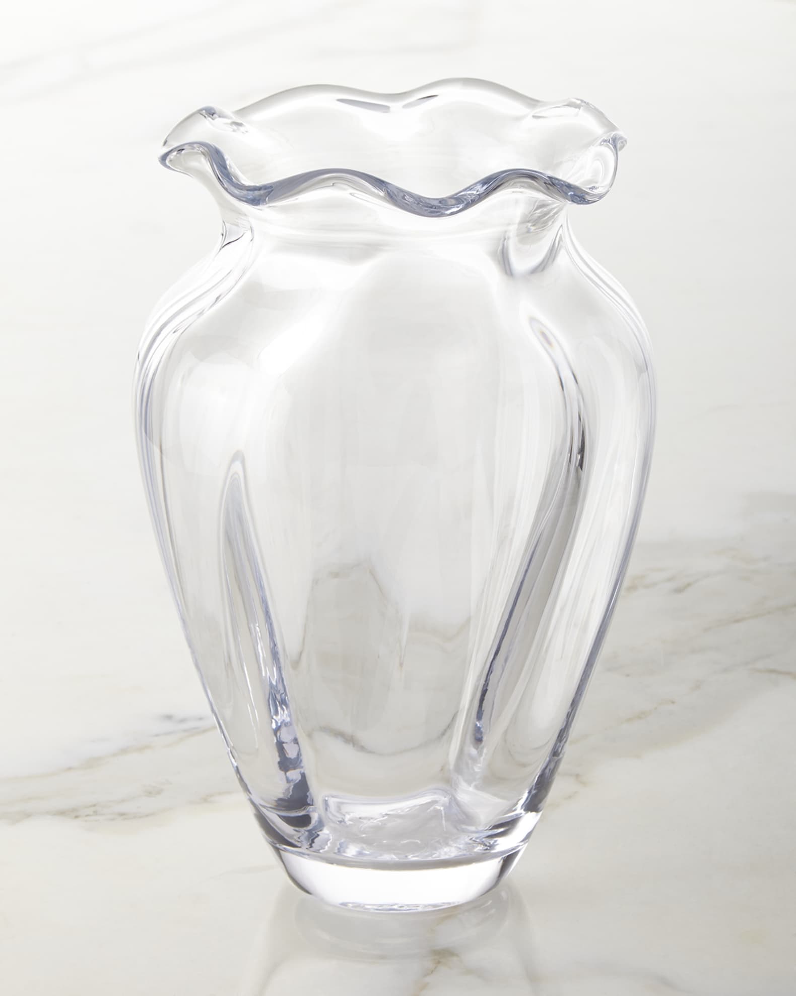 Simon Pearce Chelsea Medium Optic Cinch Vase | Horchow