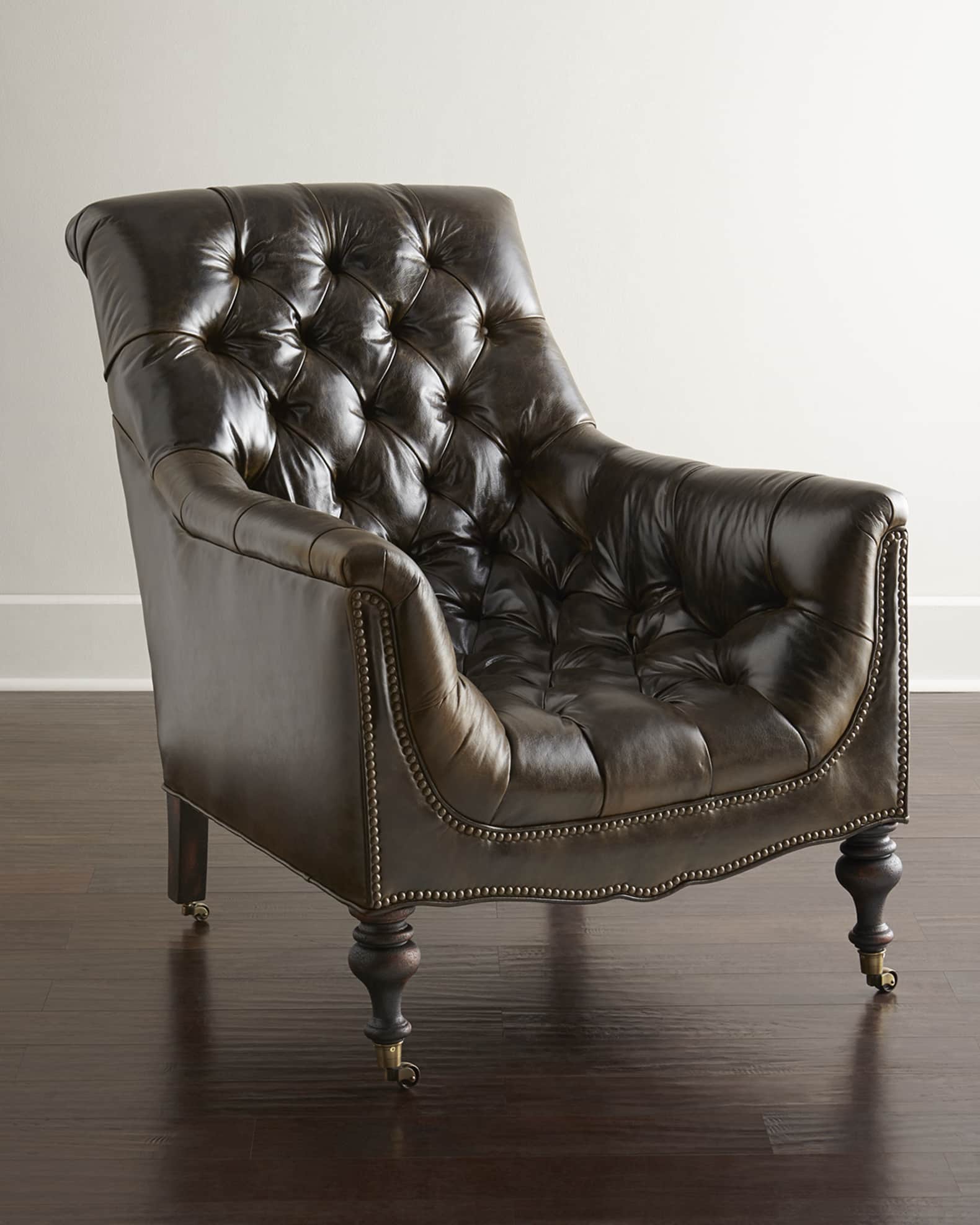 Old Hickory Tannery Tufted Moss Chair