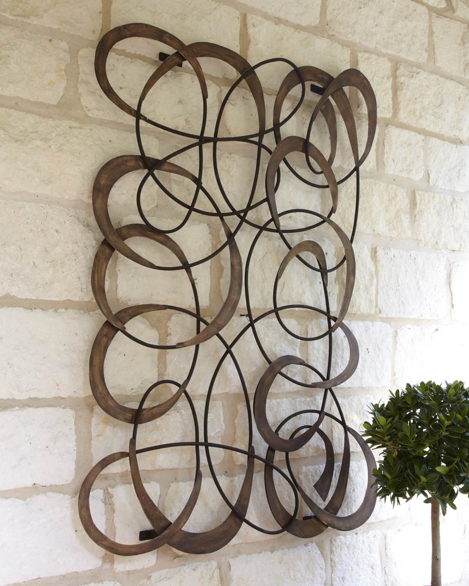 Circles Outdoor Wall Art