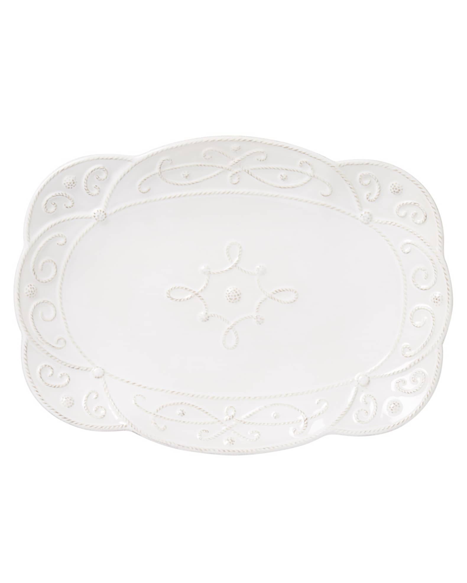 Juliska Jardins du Monde 15" Platter - Whitewash
