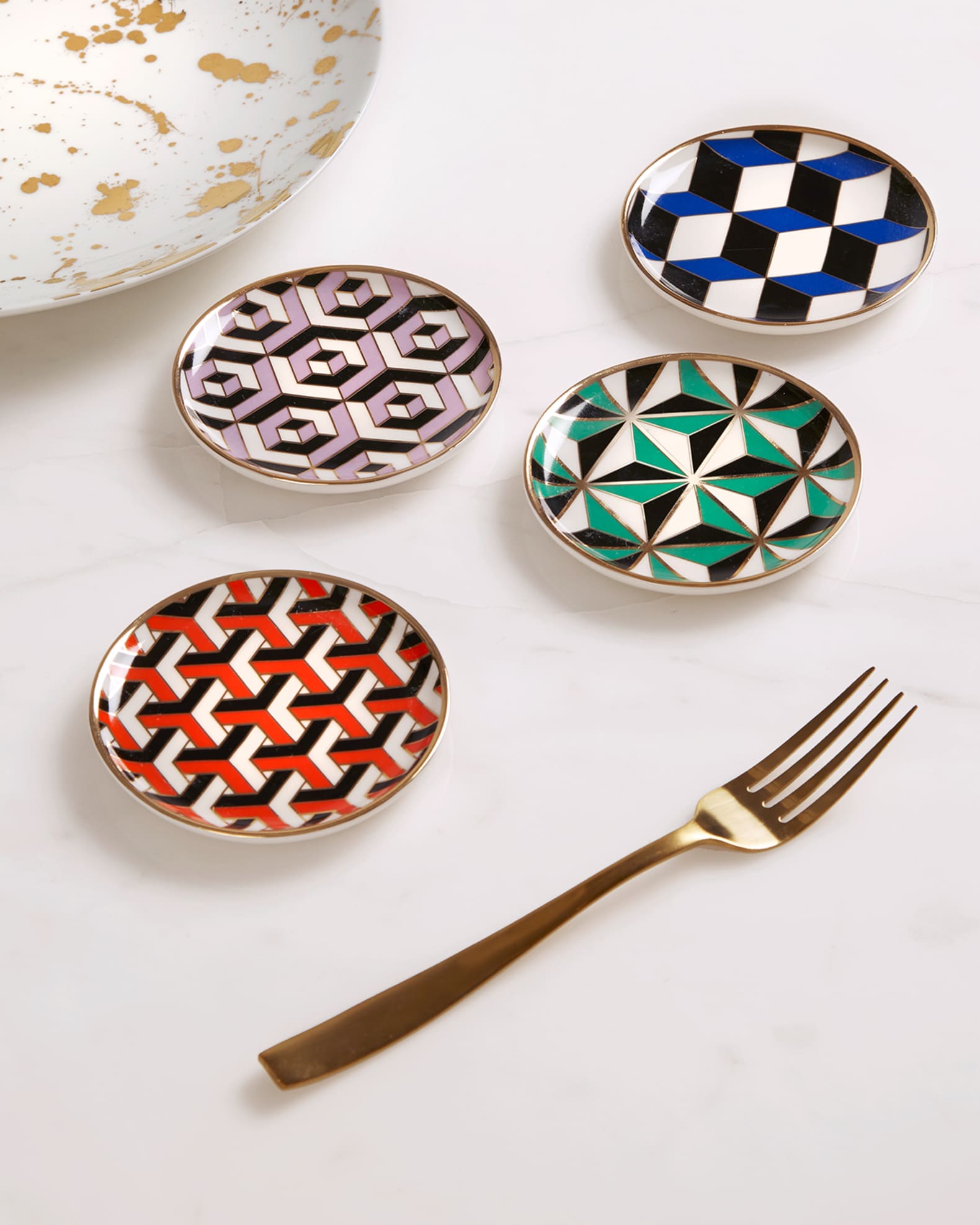 Jonathan Adler Versailles Coasters, 4-Piece Set