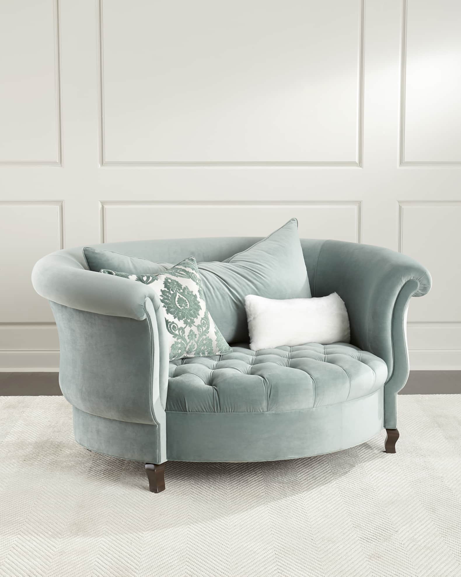 Cuddle chair velvet hotsell