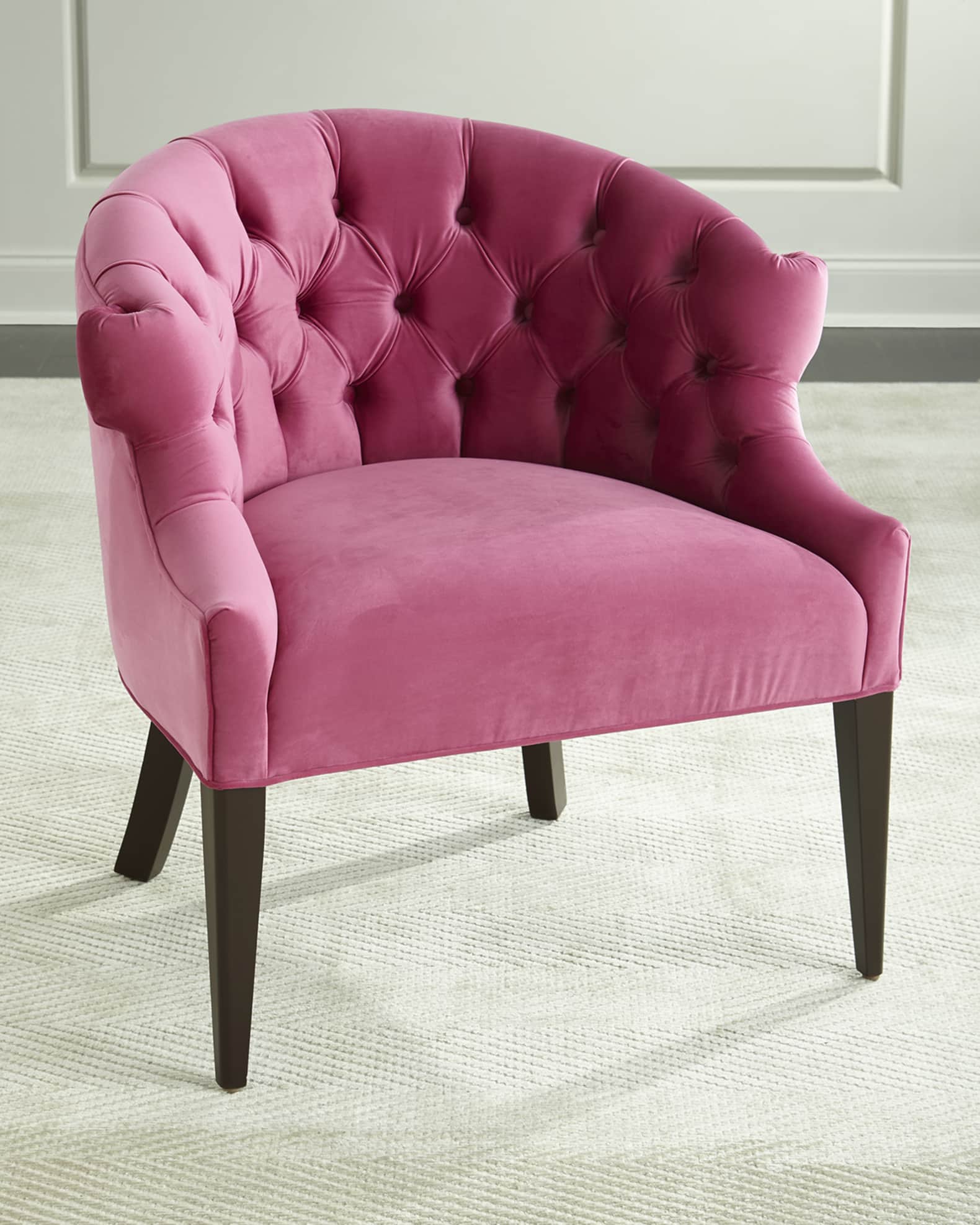 Haute House Melina Tufted Back Chair Pink
