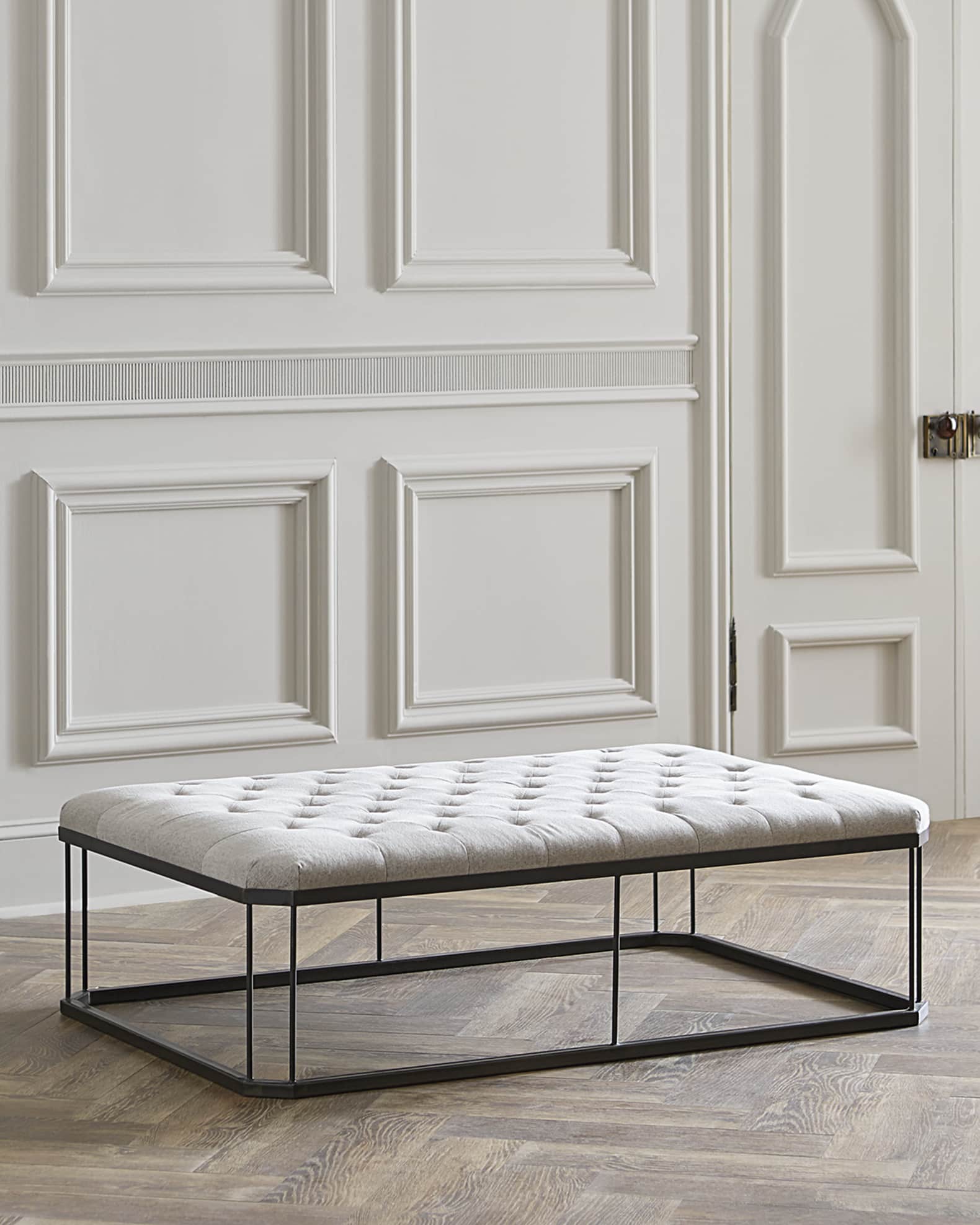 Four Hands Isle Tufted Ottoman Horchow