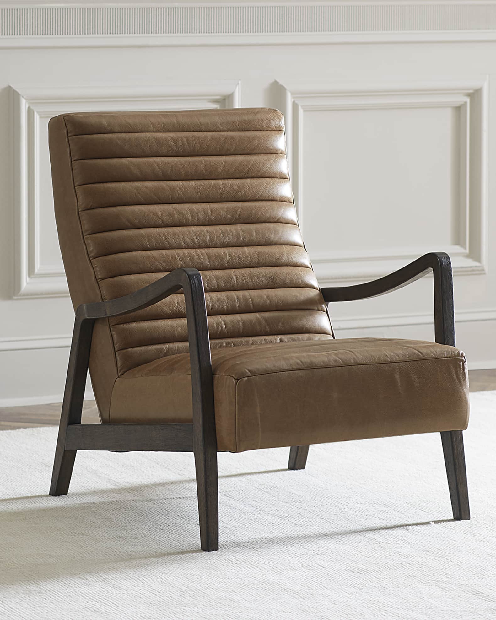 Four hands leather hotsell chair