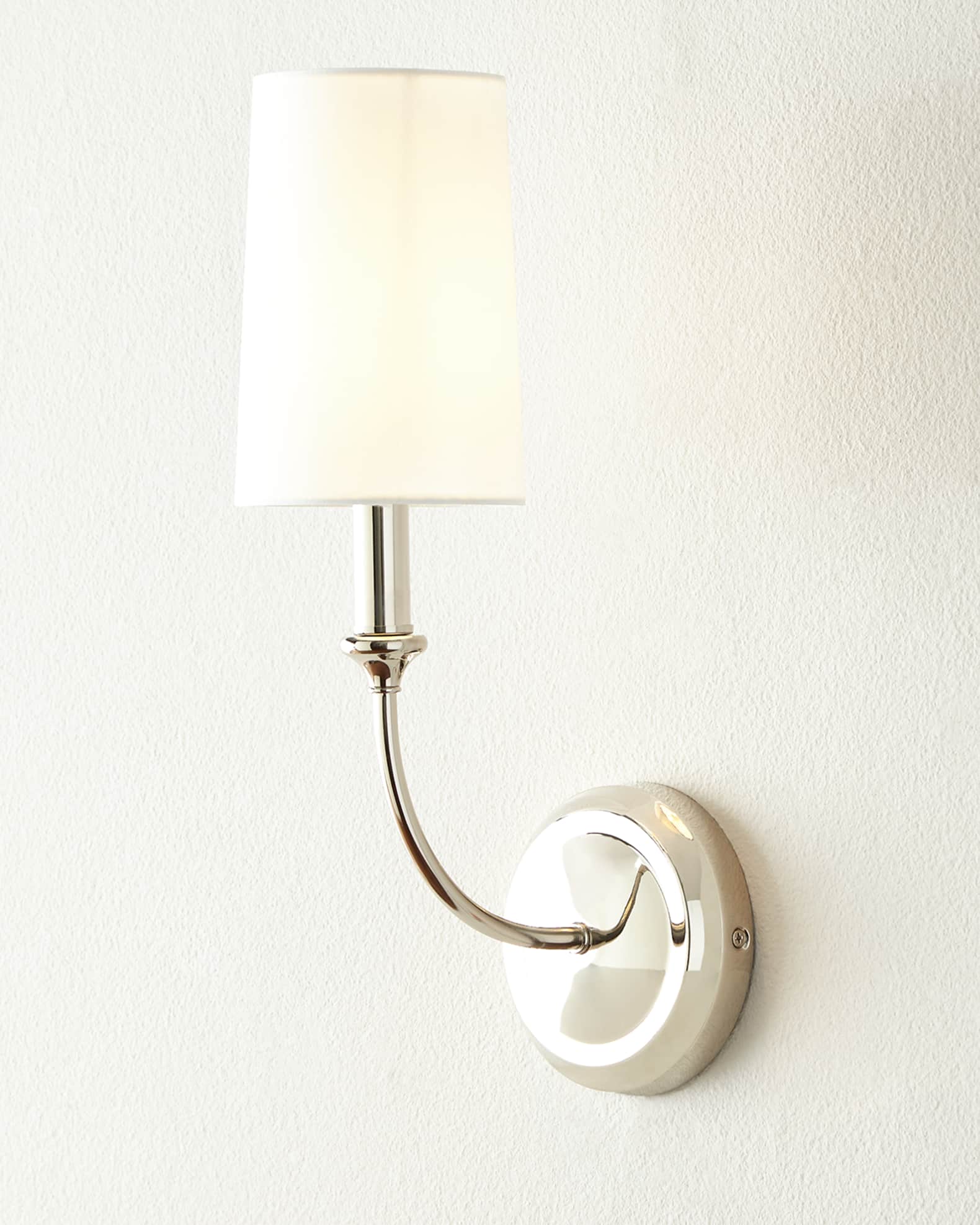 Crystorama Sylvan Polished Nickel Sconce