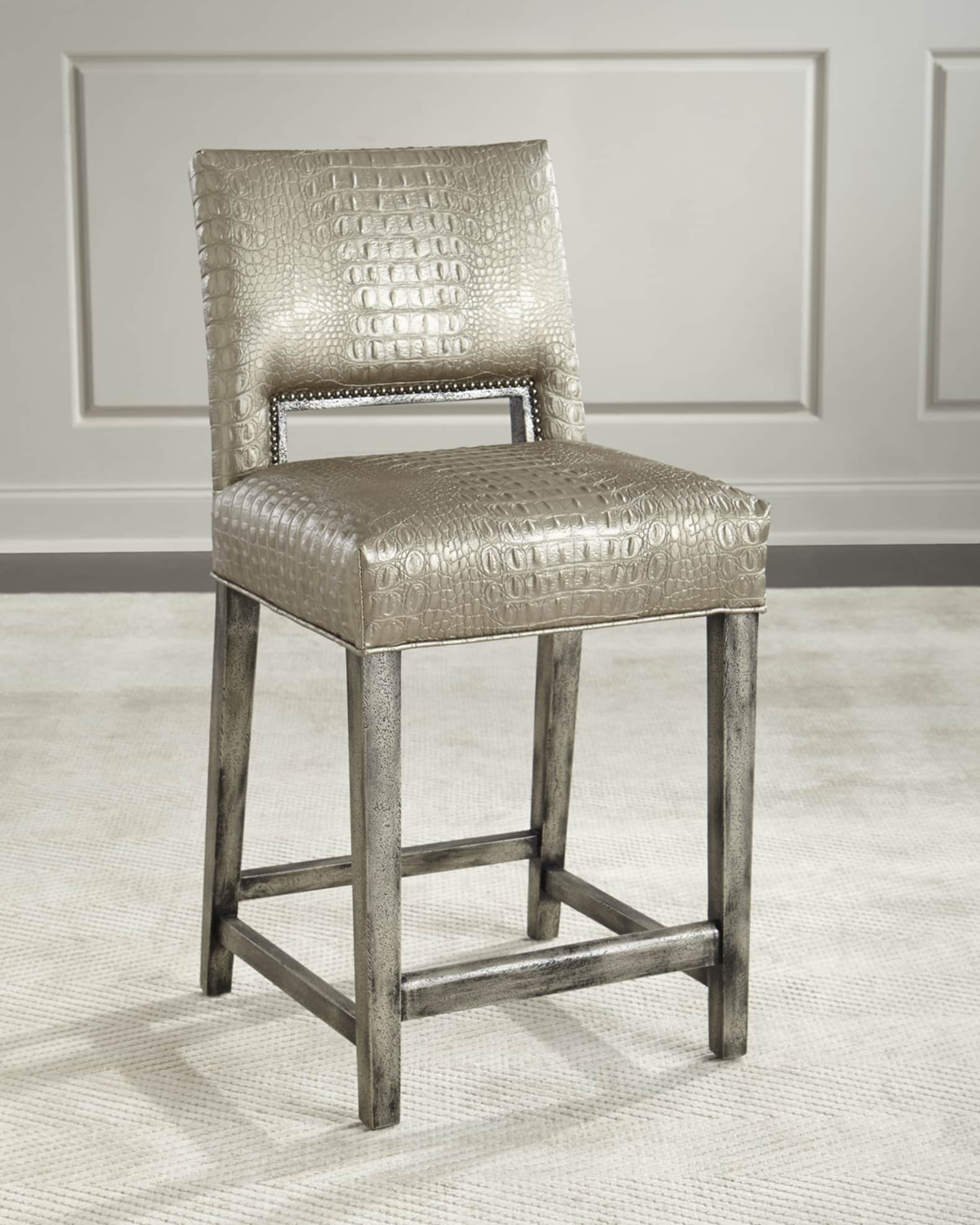 Old Hickory Tannery Valerian Counter Stool Horchow