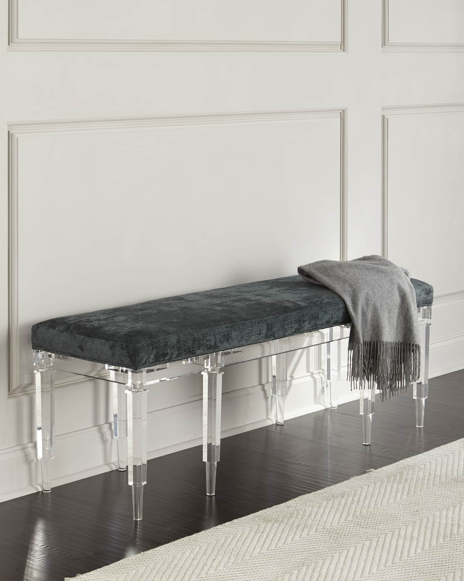 Ambella Battista Acrylic Bench Horchow