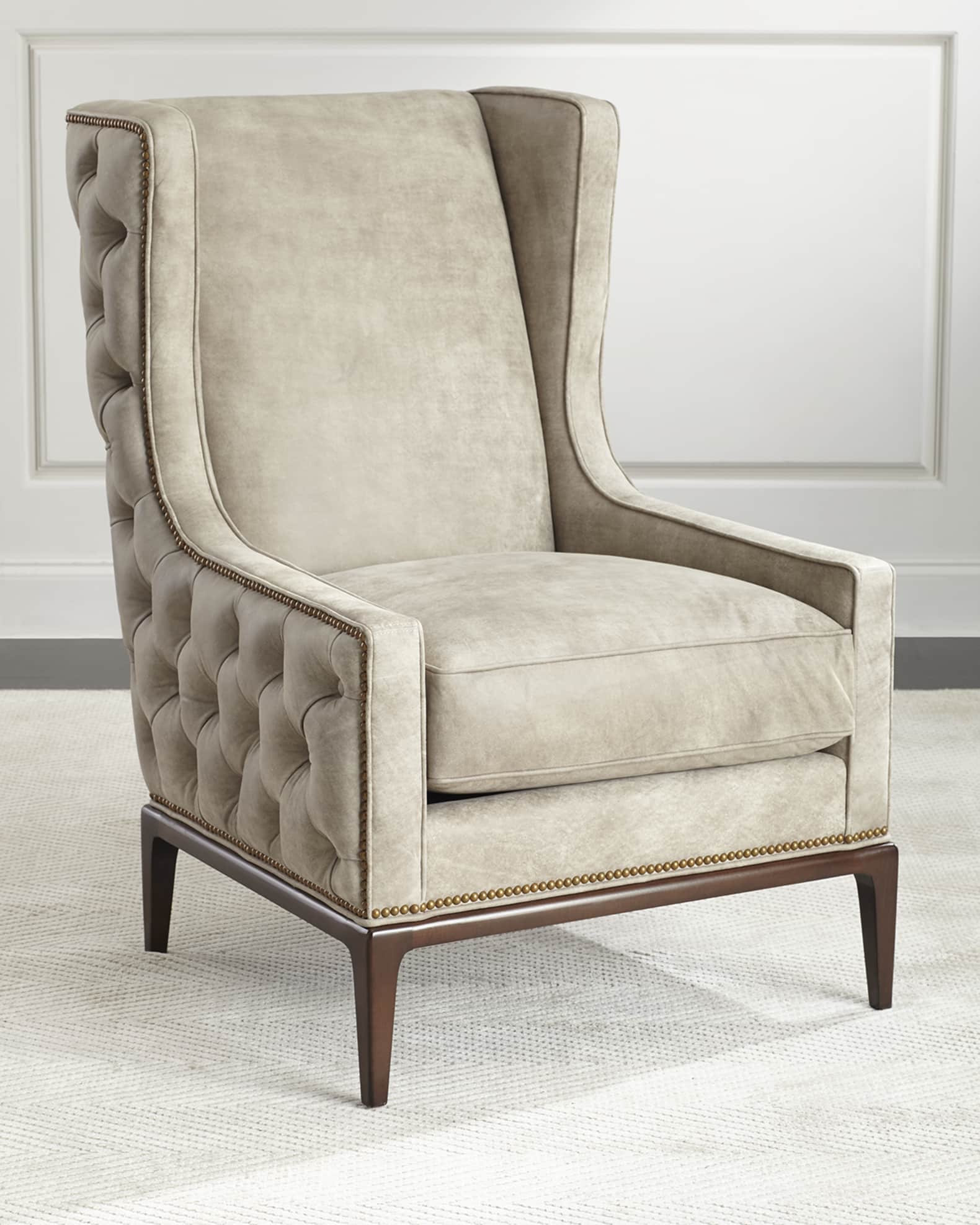 Tufted back chair clearance