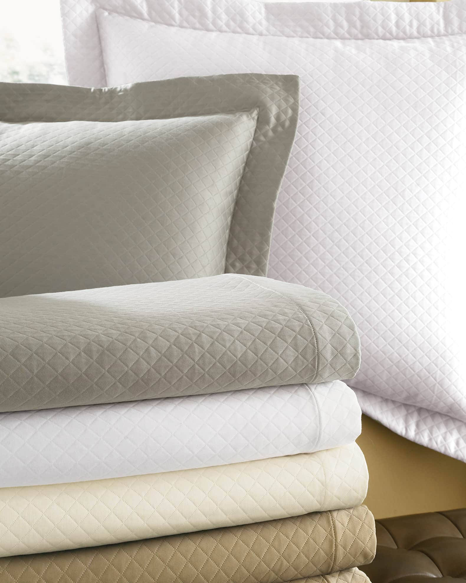 Sferra Diamond Pique Boudoir Sham