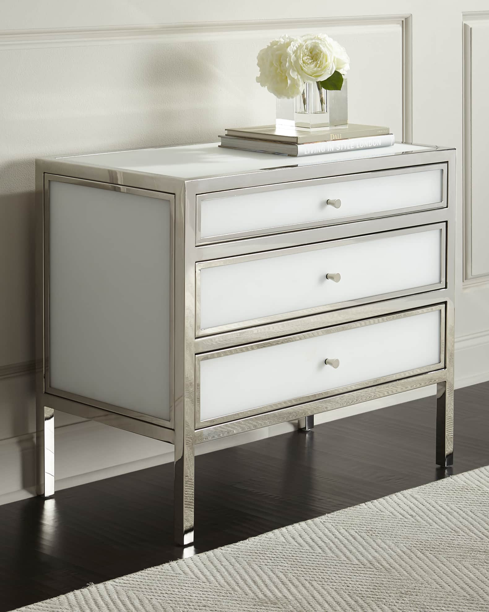 Finley Grey 2 Drawer Nightstand