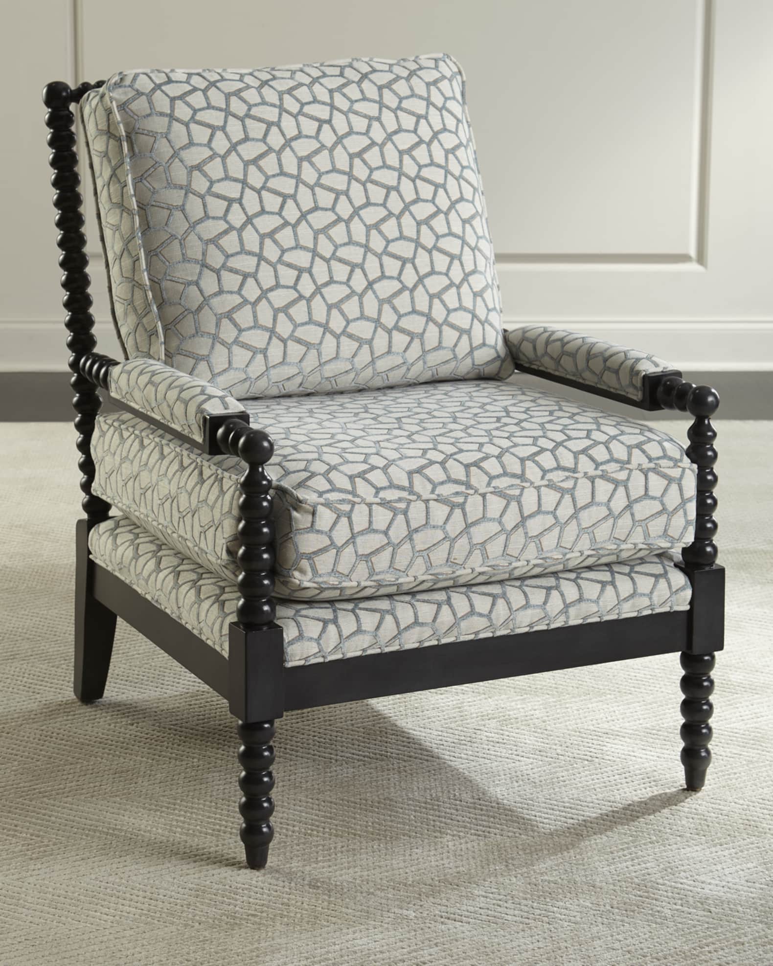 Spindle arm accent chair hotsell