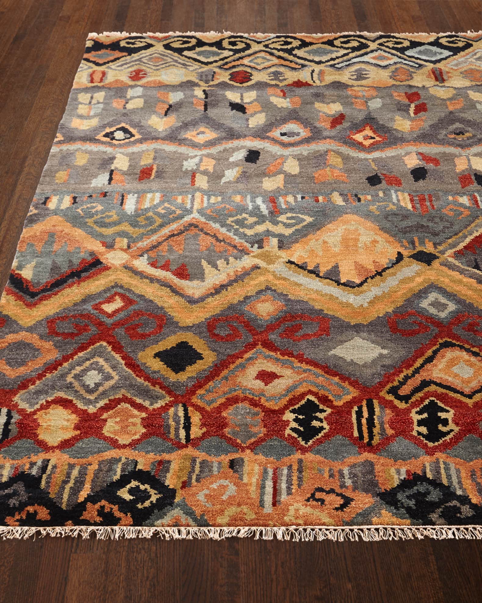 Noam Earth Hand-Knotted Rug, 3' x 10'