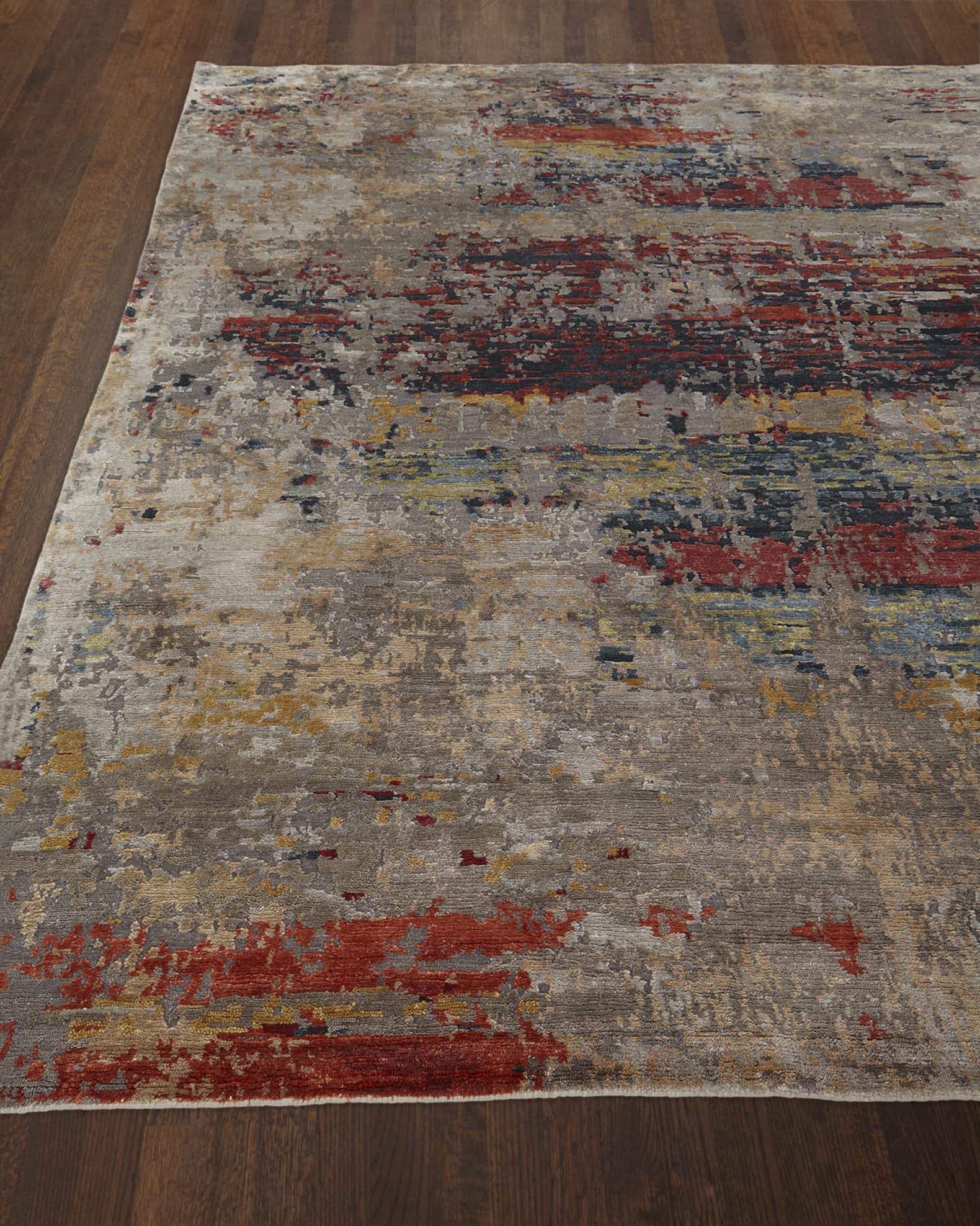 Josie Natori Titus Hand Knotted Rug, 3' x 10'