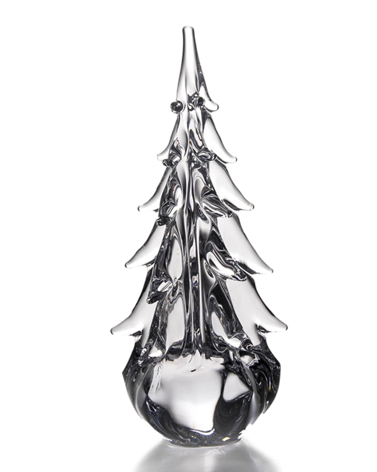Simon Pearce FiveSided Evergreen Glass Tree 10" Horchow