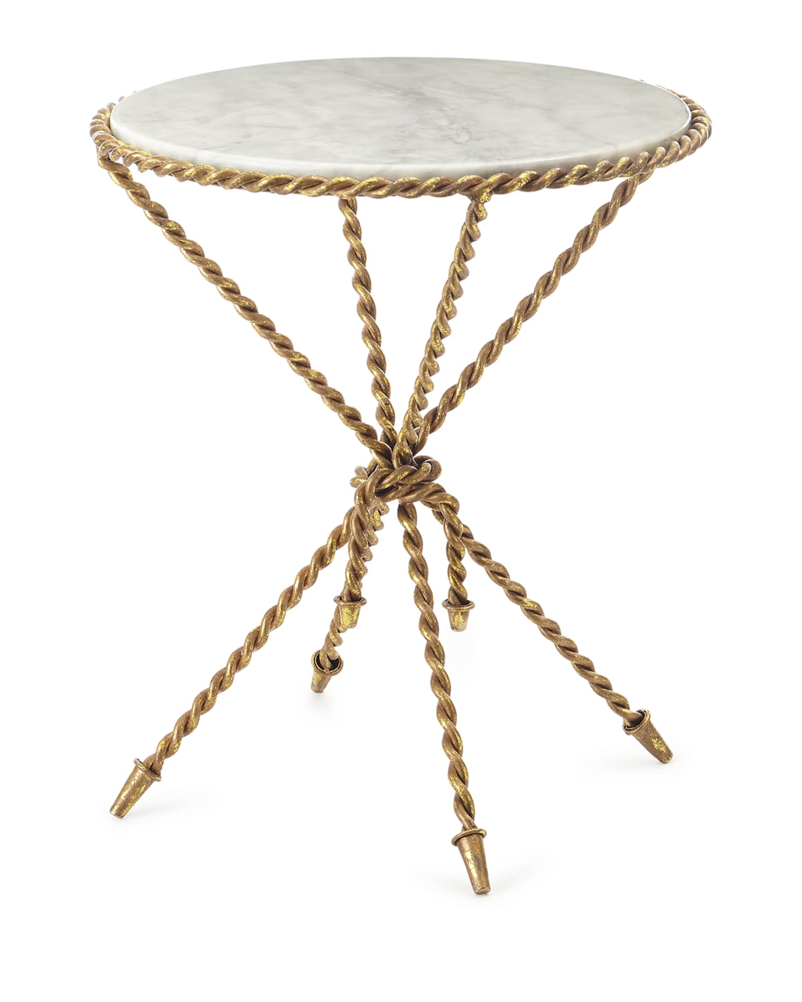 Tazio Marble-Top Side Table | Horchow