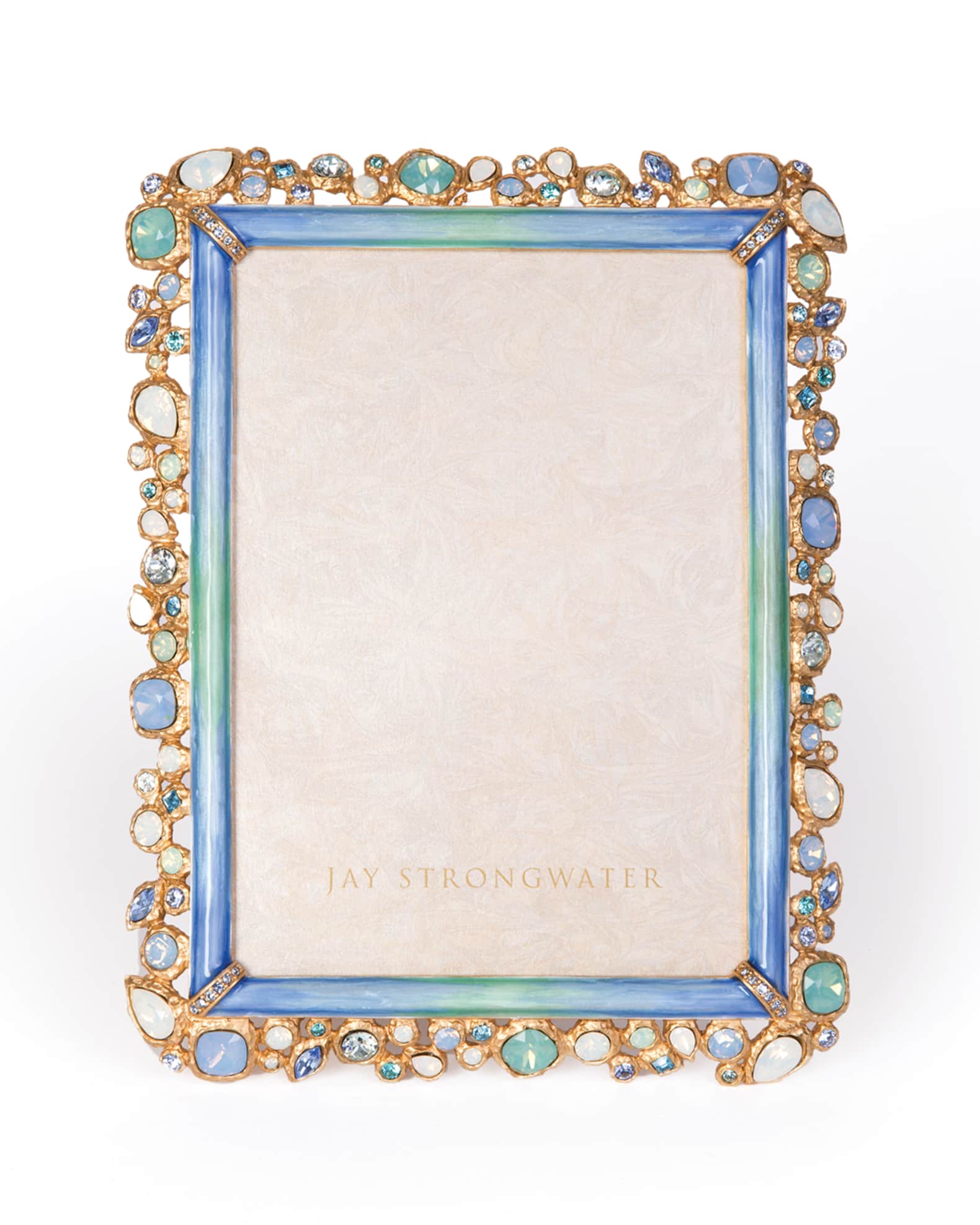 Jay Strongwater Oceana Bejeweled Picture Frame, 5" x 7"