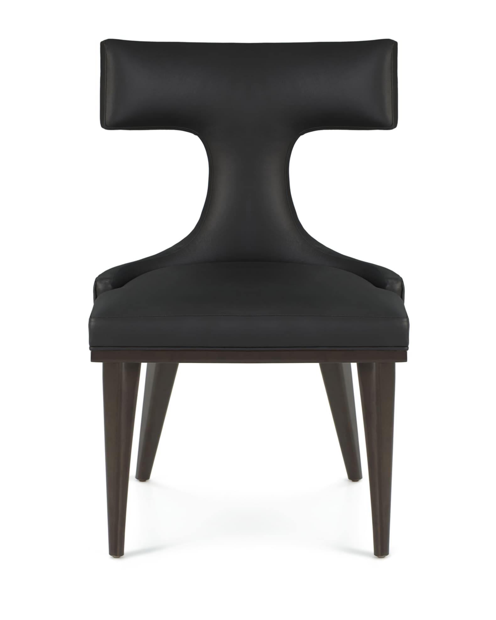 Michael CF Chan for Global Views Anvil-Back Leather Dining Chair