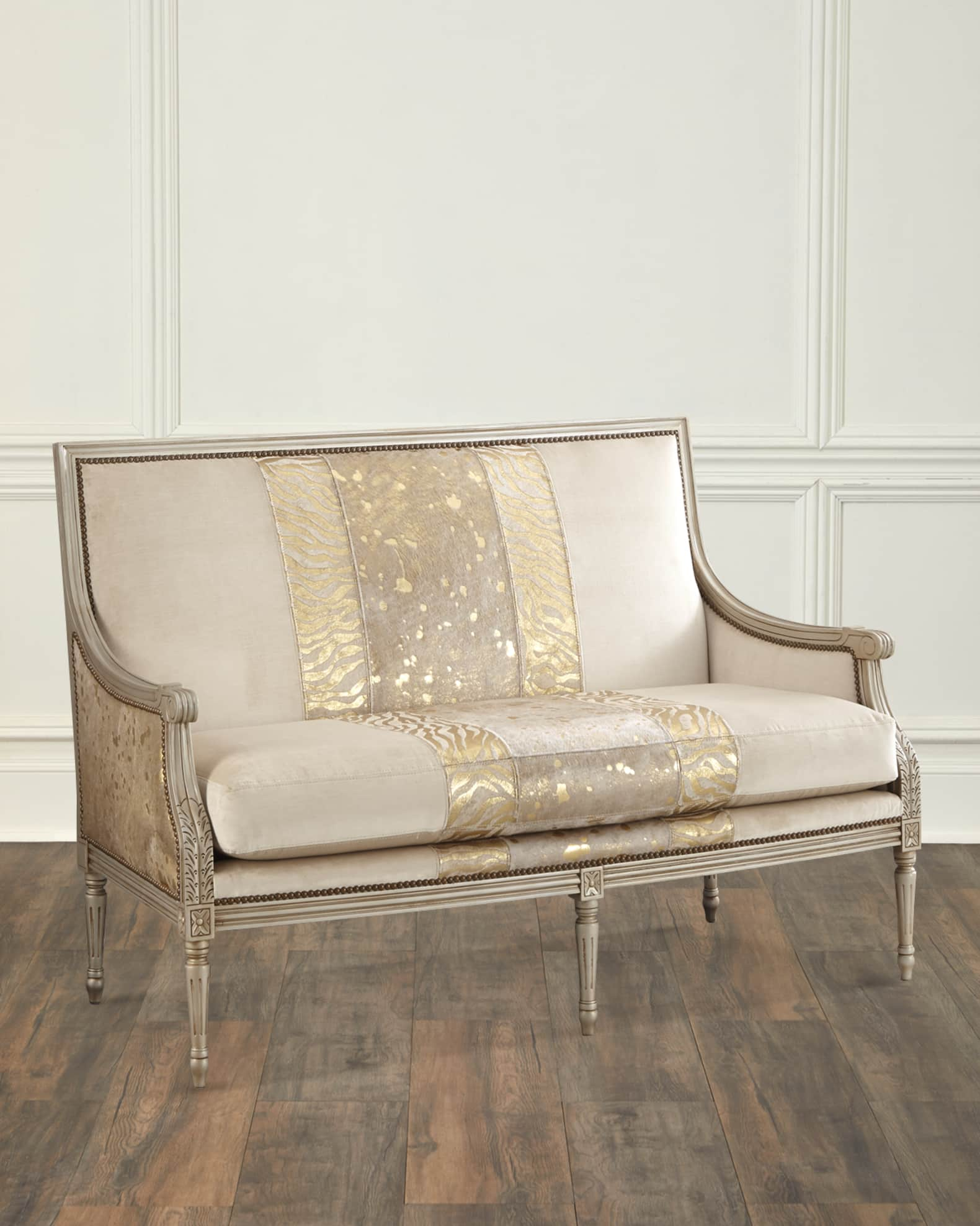 Massoud Geovanna Colorblock Settee