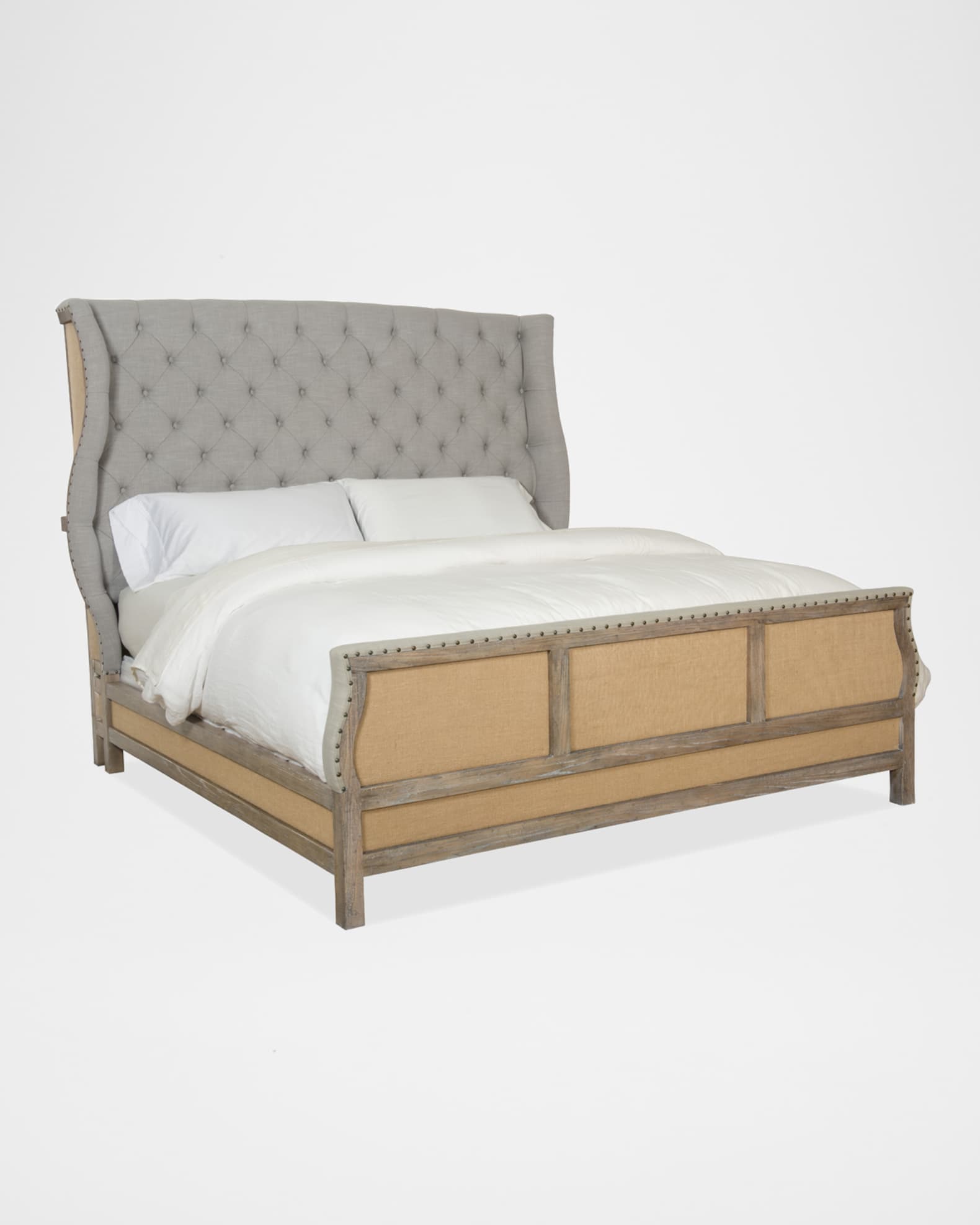 Hooker Furniture Bohemian Queen Tufted Shelter Bed Horchow