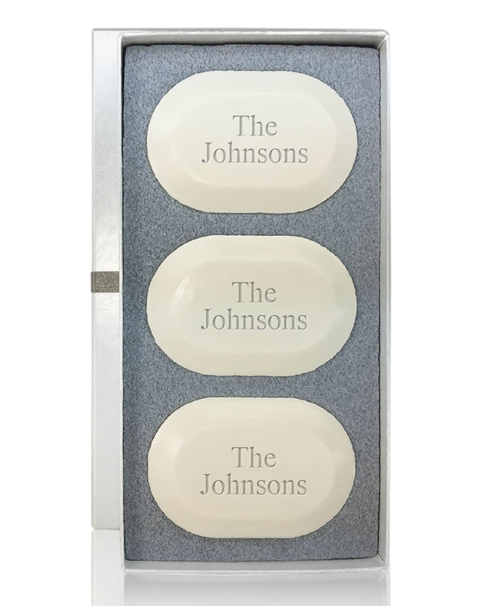 Carved Solutions Personalized Original Soap Trio - Name or Phrase