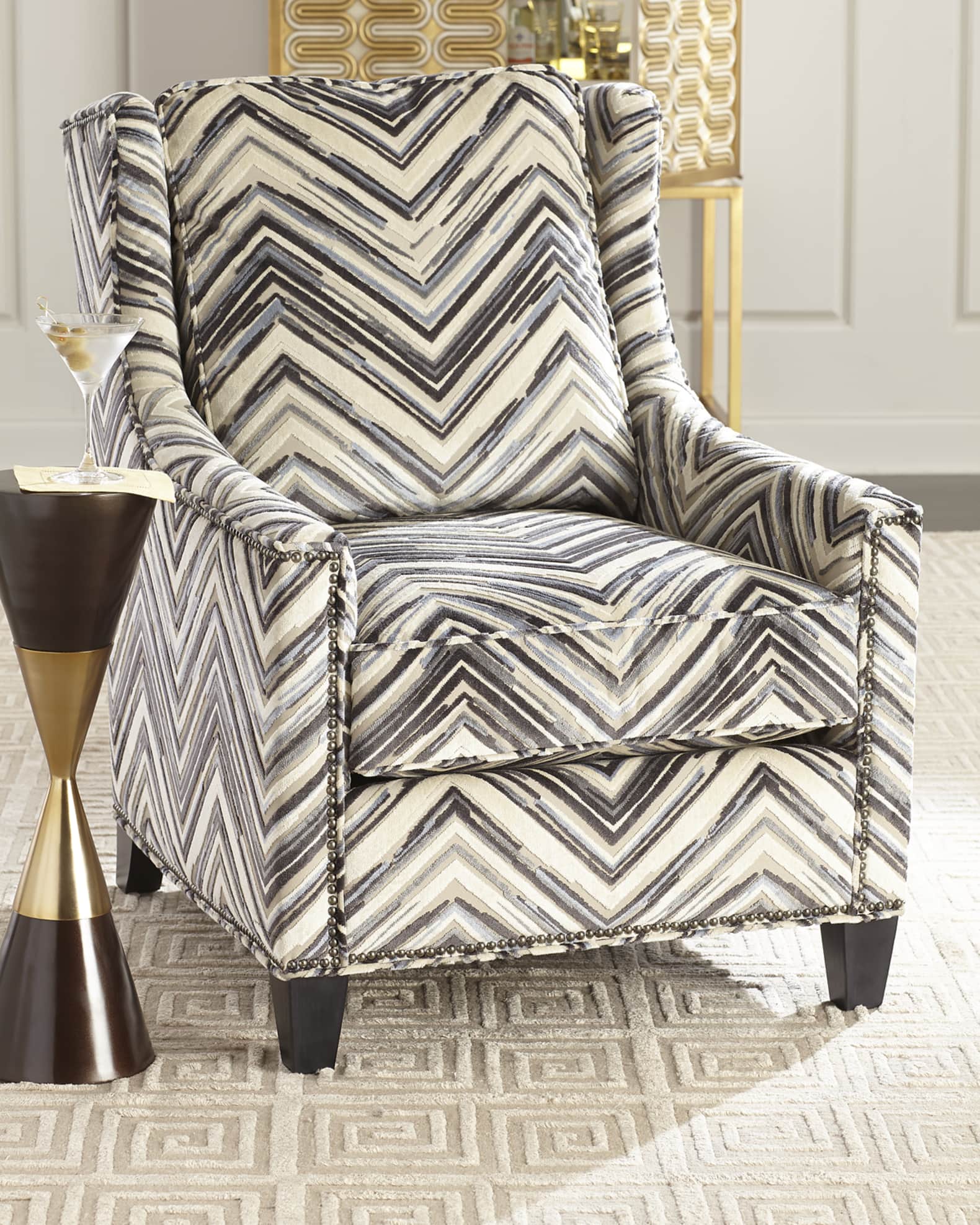 Stripe accent chair new arrivals