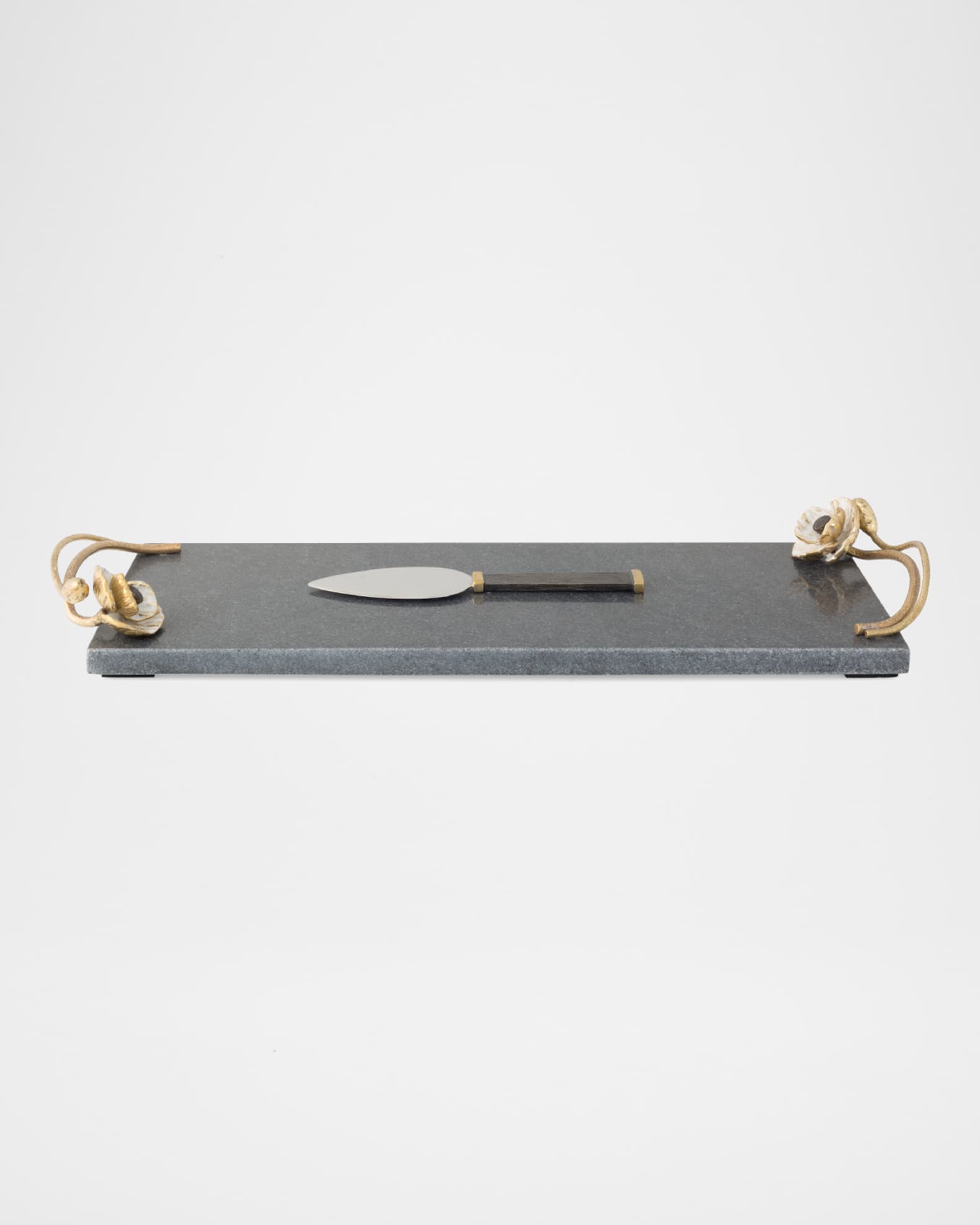 Michael Aram Anemone Small Cheese Board with Spreader