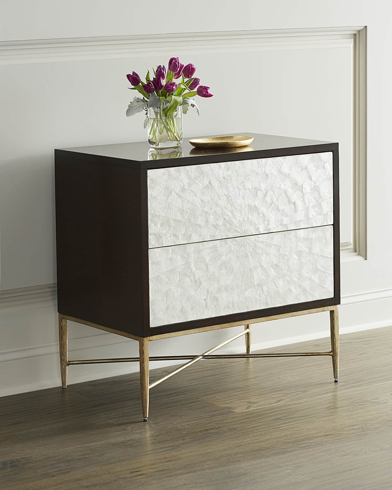 Bernhardt Adagio Night Stand with Inlaid Capiz Shell