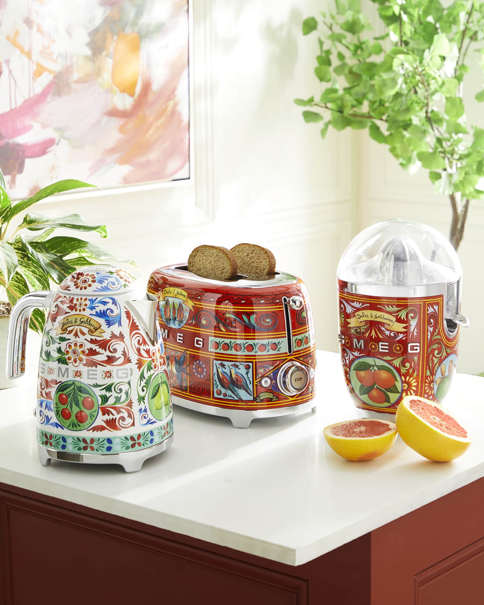 Dolce Gabbana x Smeg Sicily Is My Love Juicer Kitchen Appliances Juicers