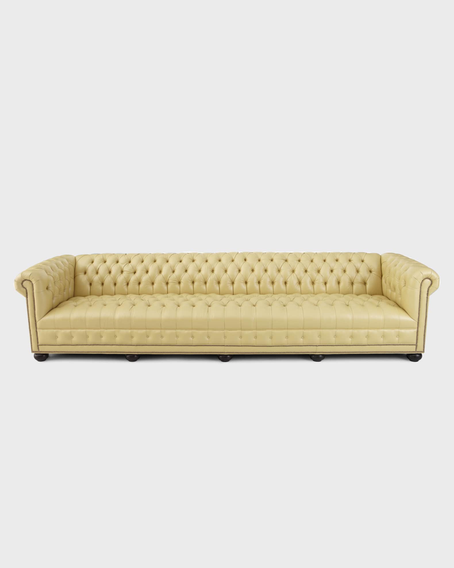 Yellow shop leather lounge