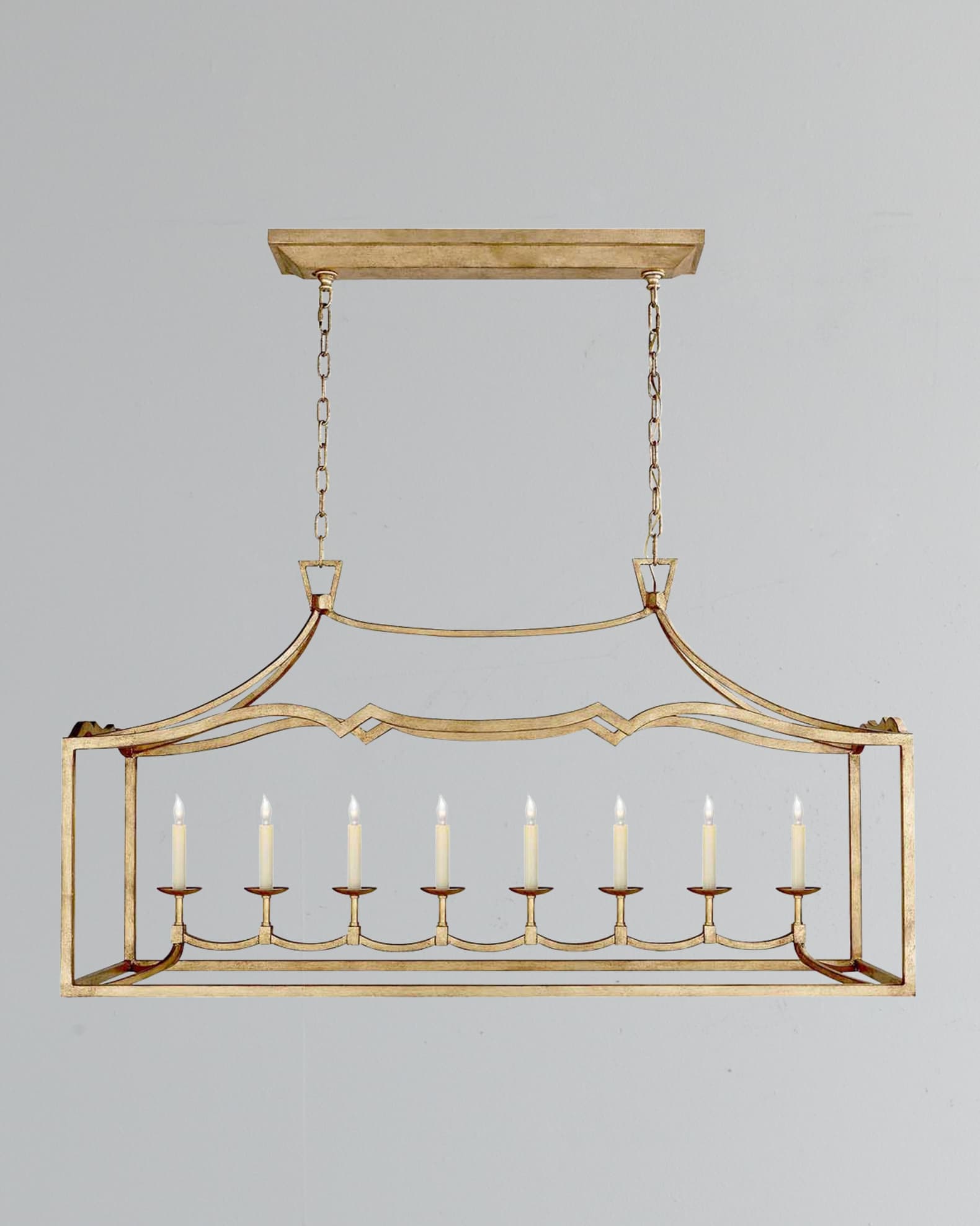 Visual Comfort Signature Fancy Darlana Large Linear Chandelier By Chapman Myers Horchow