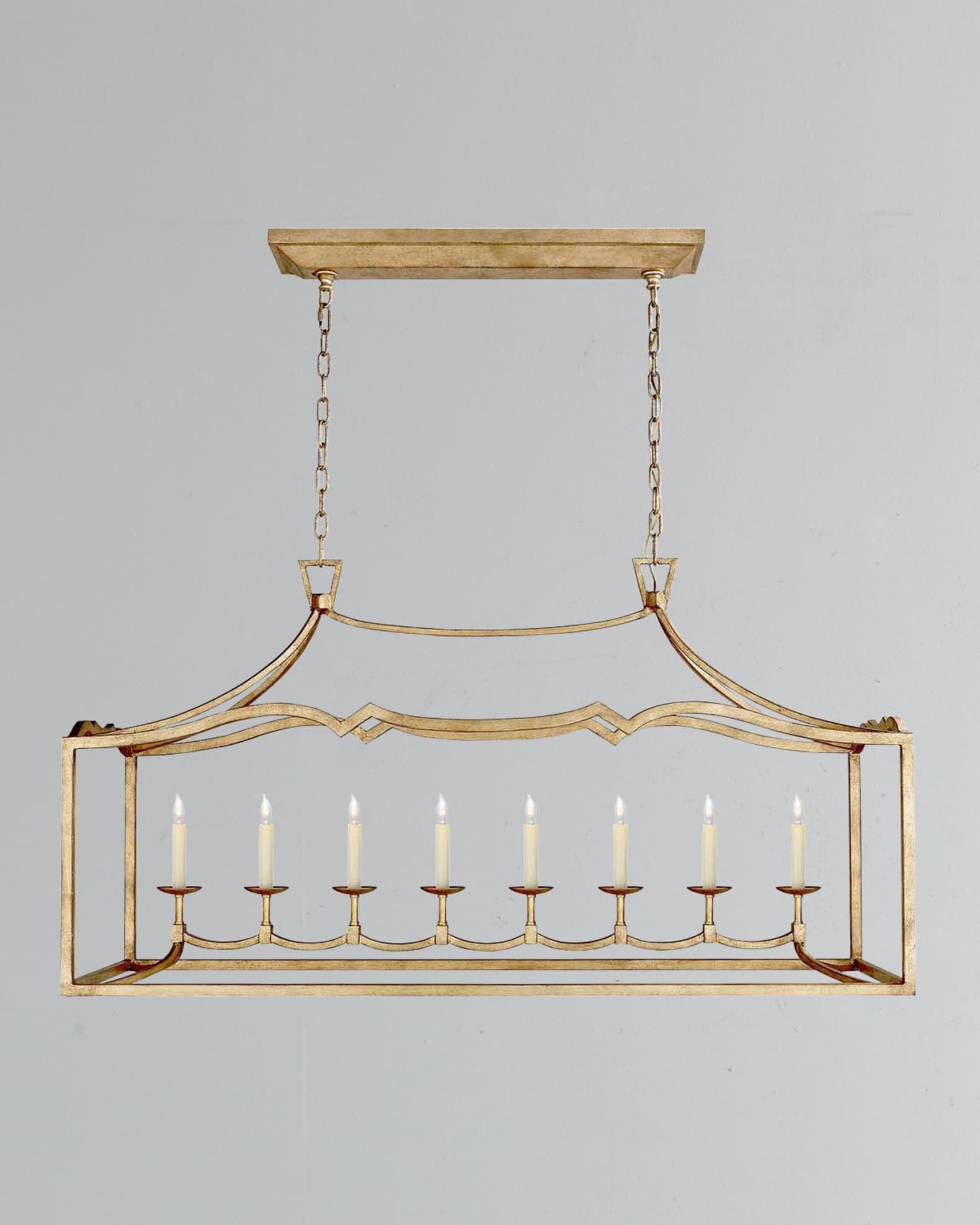 Nodes Large Linear Chandelier  Visual Comfort Studio Collection