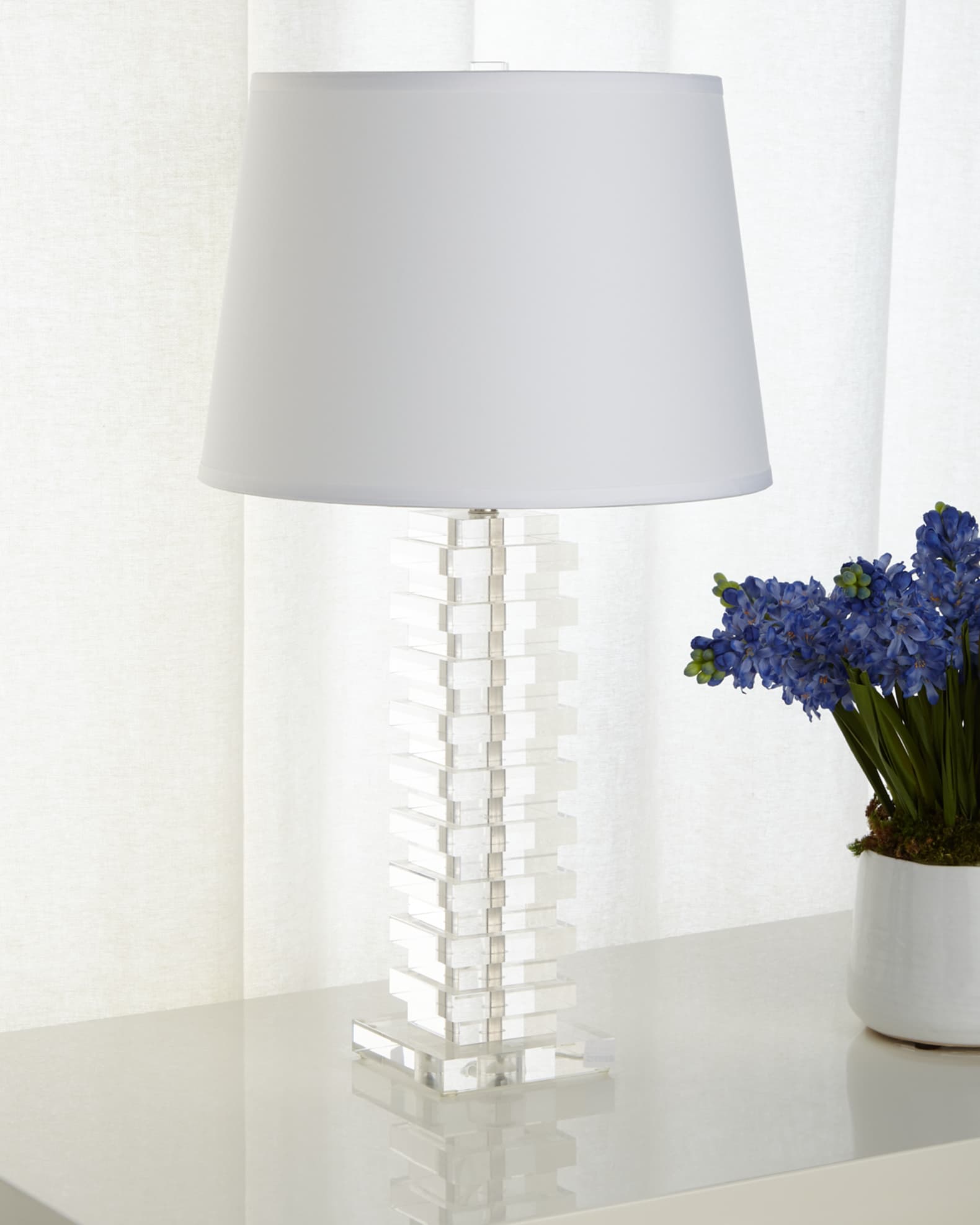 Acrylic on sale table lamp