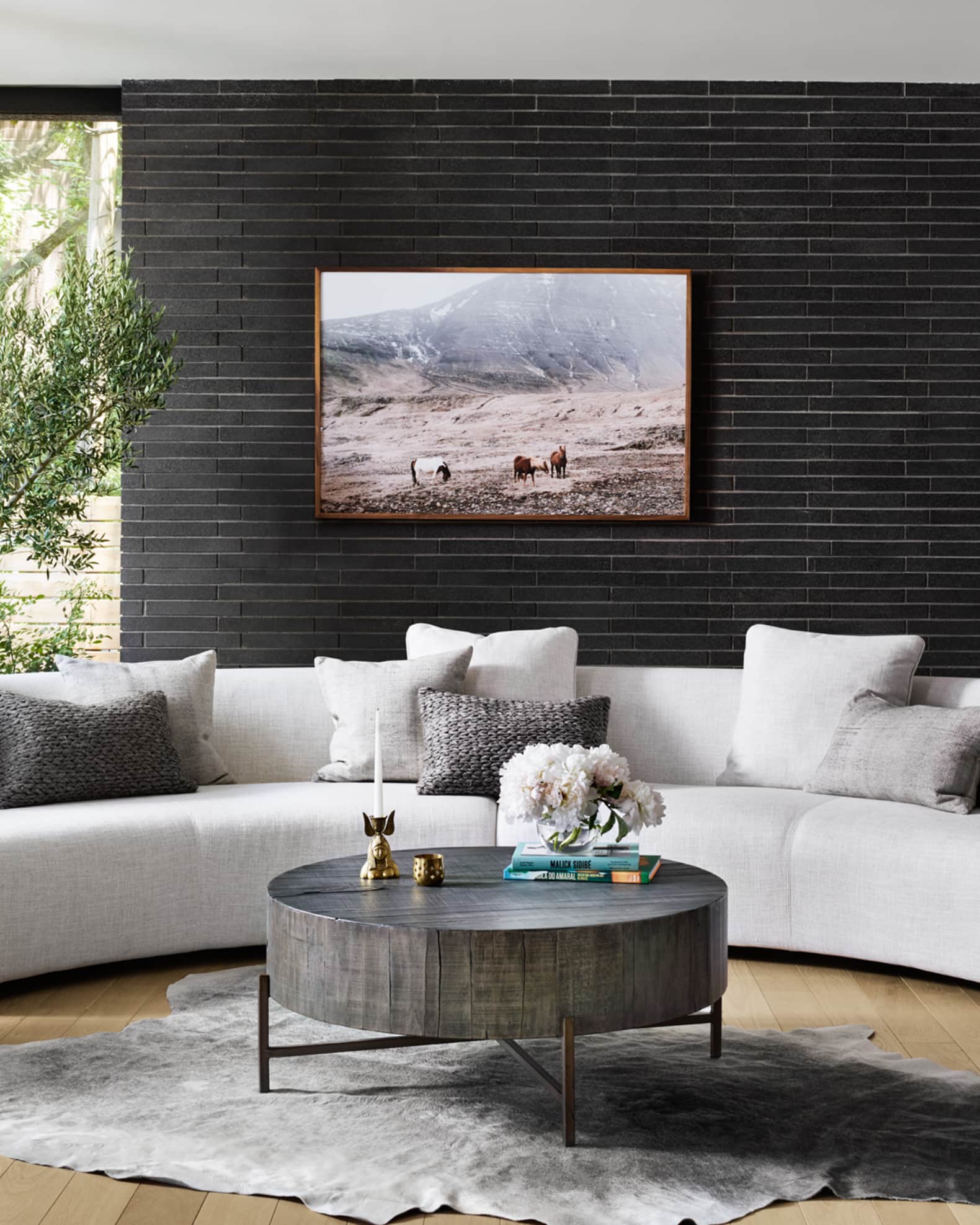 Four Hands Belmount 2 Piece Curved Sectional 212 Horchow