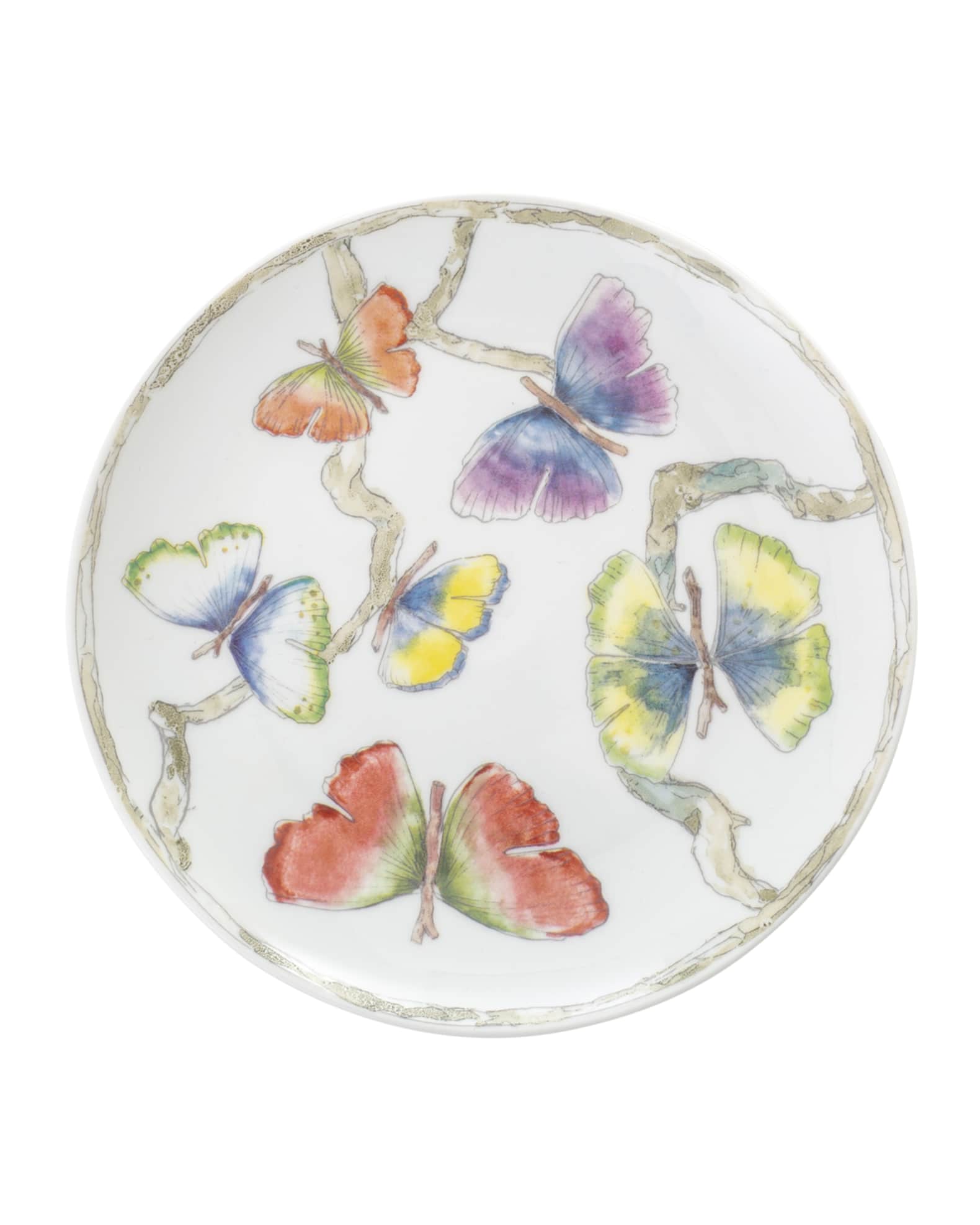 Michael Aram Butterfly Ginkgo Tidbit Plates, Set of 4