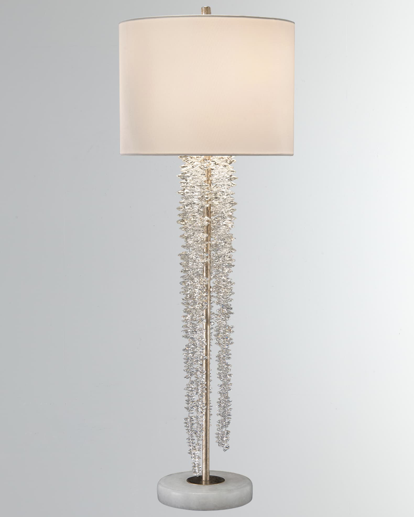John Richard Collection Cascading Crystal Waterfall Table Lamp
