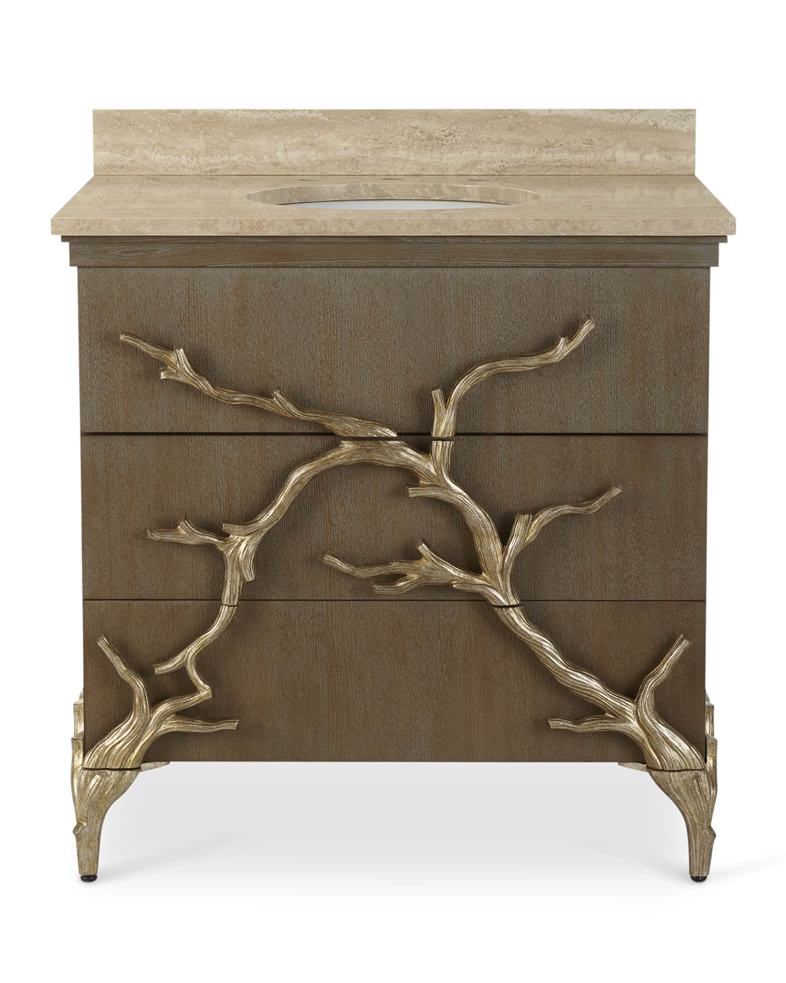 Ambella Branch Vanity with Porcelain Sink Horchow