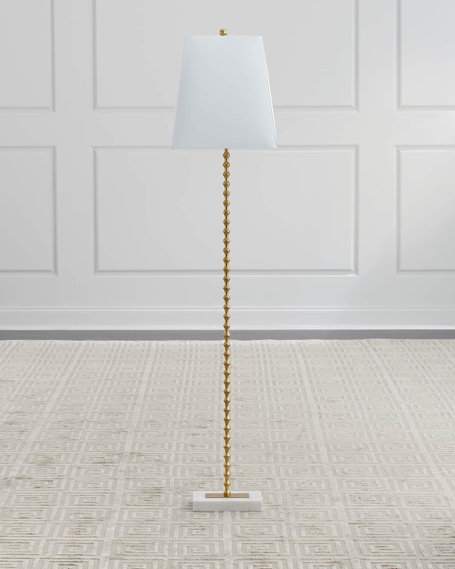 Jana Gold Ball Floor Lamp Horchow
