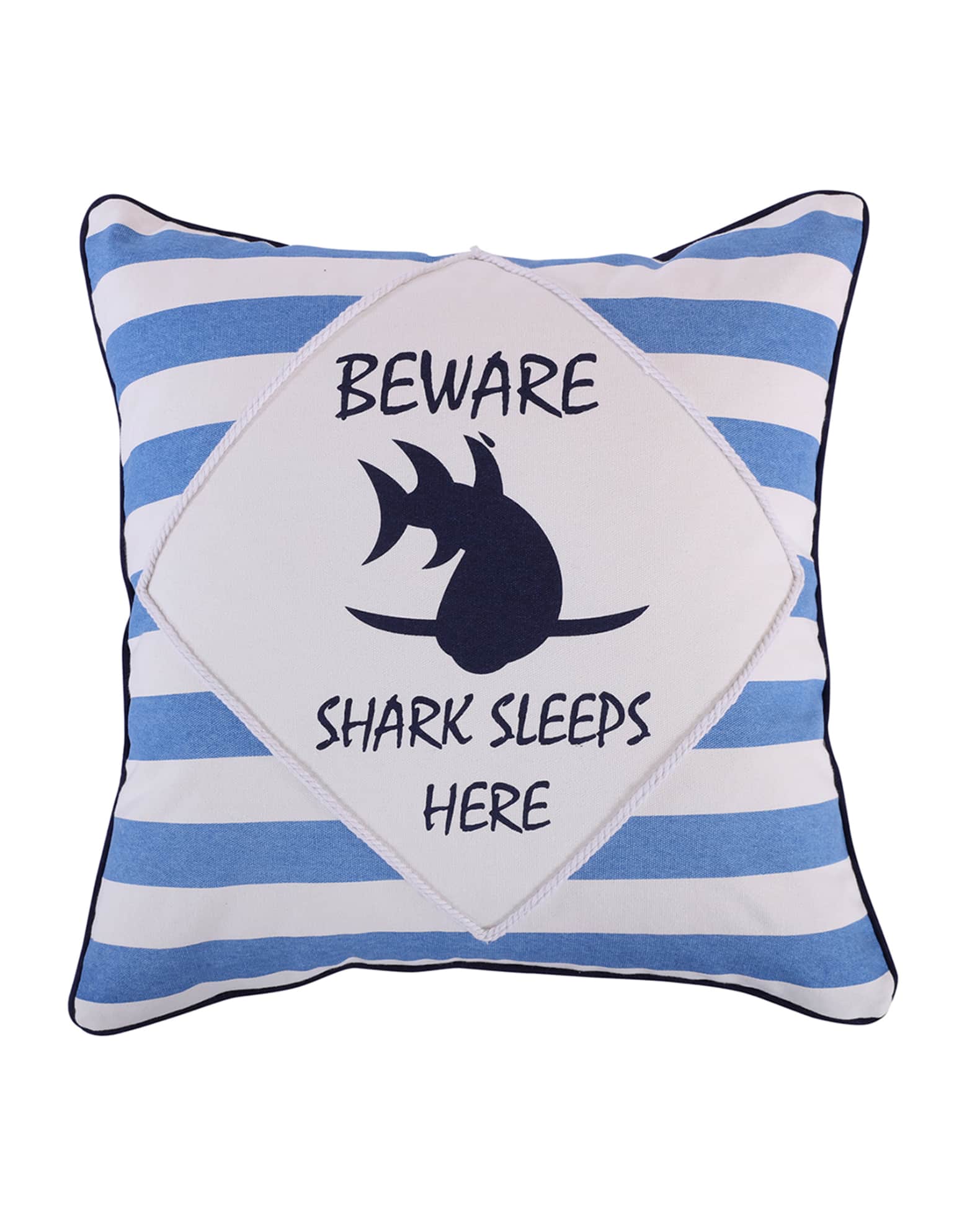 Levtex Sammy Shark Beware Pillow Horchow