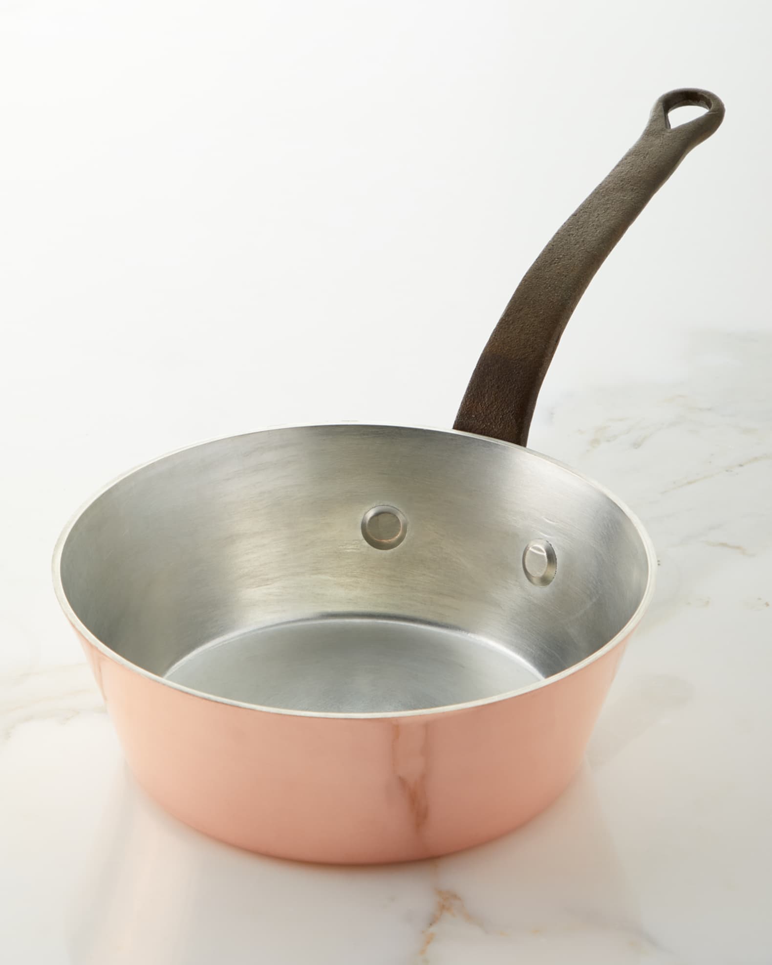Duparquet Copper Cookware Solid Copper TinLined Splayed Sauce Pan