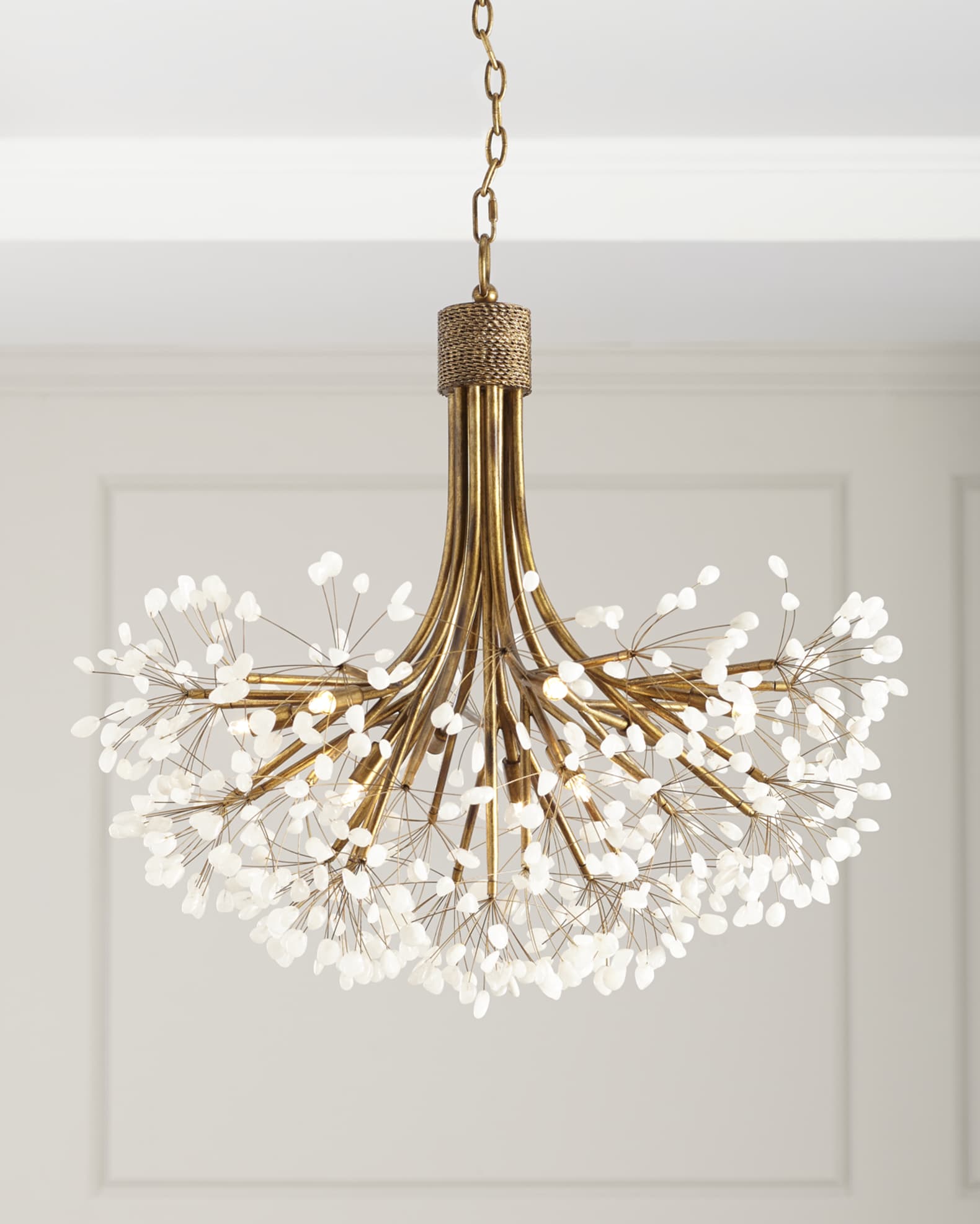John Richard Collection Quartz 9 Light Chandelier Horchow