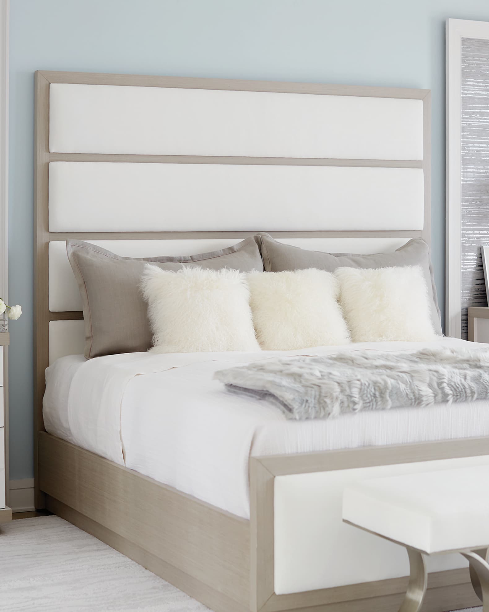 Bernhardt Axiom Tall Upholstered Panel King Bed